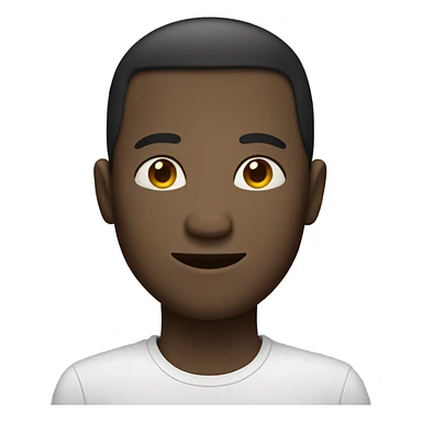 Person with no eyes smiling sticker