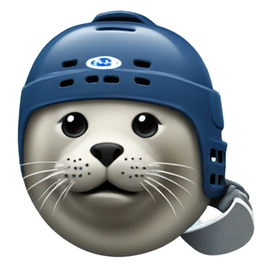 seal with hockey helmet sticker