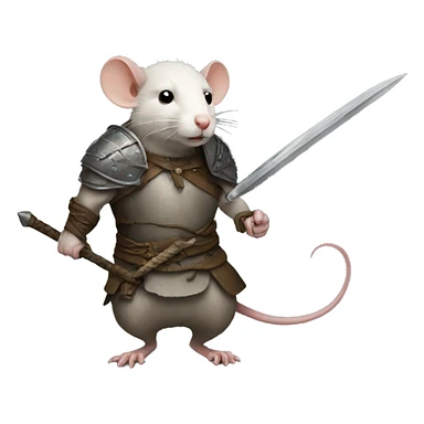 Warrior rat sticker