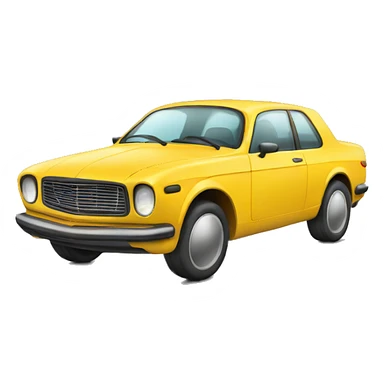 Car with sunglasses sticker