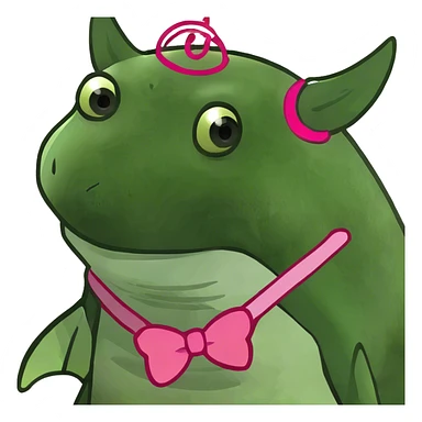 Kawaii pink manta ray sticker