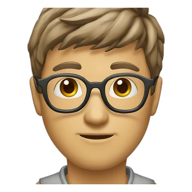 planner-glasses-Chineseman sticker