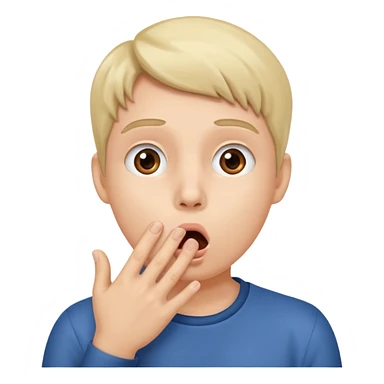 şaşırma eli ağzına götürme sticker