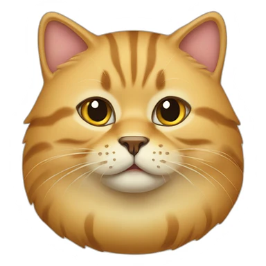 Fat golden Gila cat sticker