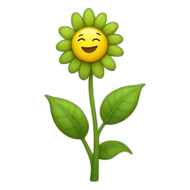 happy sunflora waving sticker
