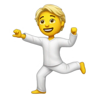 A person who dab sticker