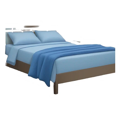 Cama confortável azul  sticker