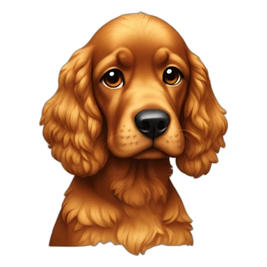 cocker fire black with a chicken sticker