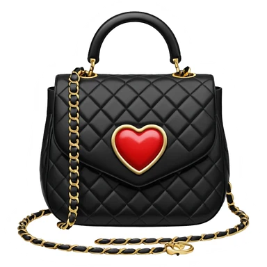 chanel heart bag sticker