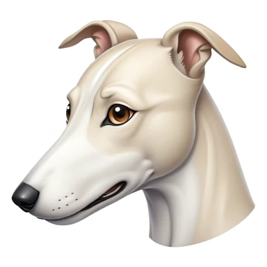 White greyhound sticker