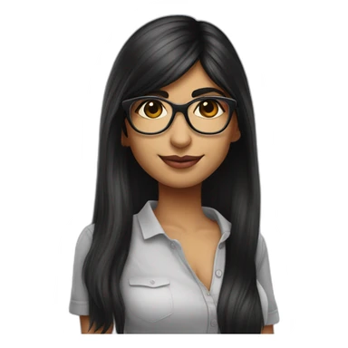 Mia Khalifa clothed sticker