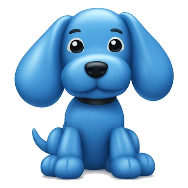 Blue balloon dog sticker