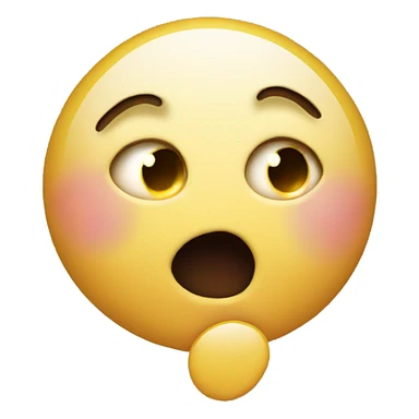 surprised emoticon holding question mark sticker