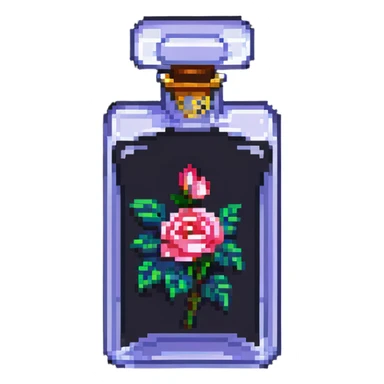 pixel art perfume bottle sticker