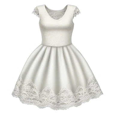 lace white dress sticker