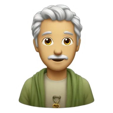 sage colored heart sticker