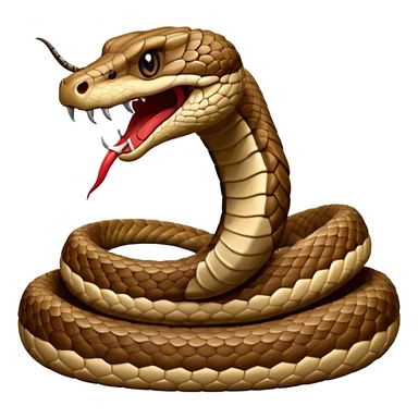 Rattlesnake coiled sticker