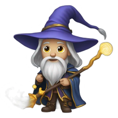 Fantasy wizard sticker