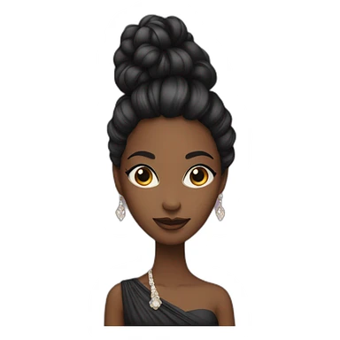 femme noire elegante sticker