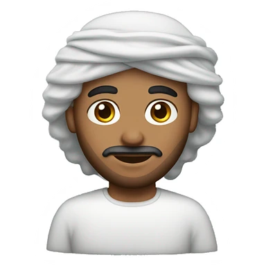 Curly hair arab men  sticker