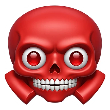 red skull emoji sticker
