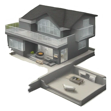 modern houses sticker