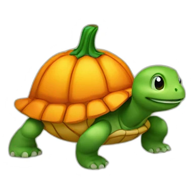 Citrouille sur tortue sticker