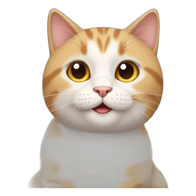 cat saying hello sticker