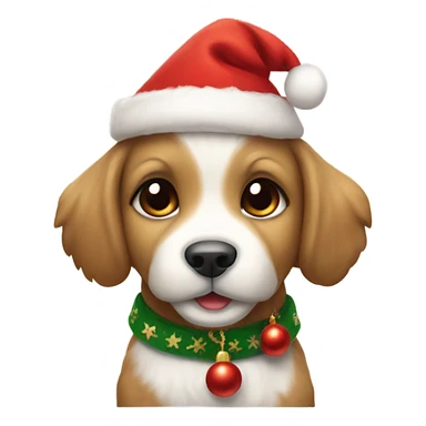 Christmas puppy sticker