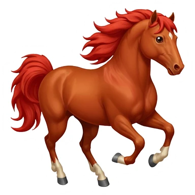 red horse 2026 year agressive running happiness and money follows sticker