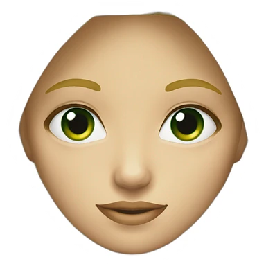Fille blonde yeux vert sticker
