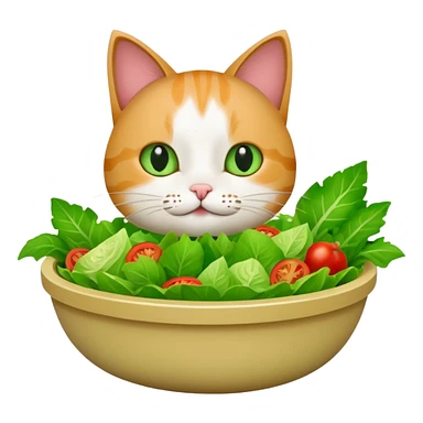 Salad cat sticker