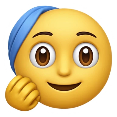 Блокнот 3D синего цвета sticker