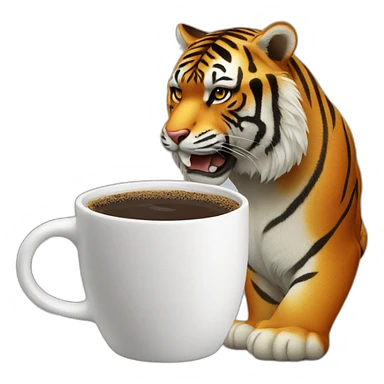 Tiger koffie sticker