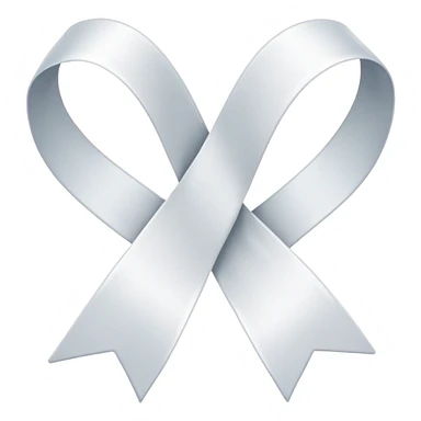 white ribbon sticker