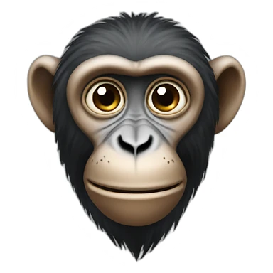 An African monkey sticker
