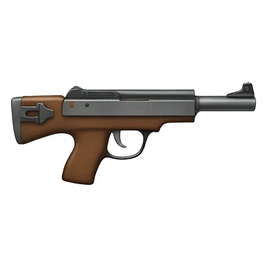 gun with a bow sticker