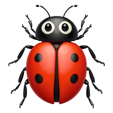 Cute ladybug sticker