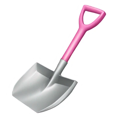 Small Pink garden shovel sticker
