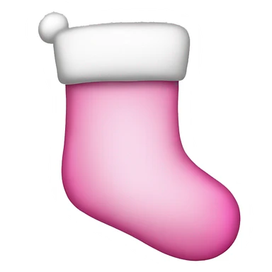 Pink Christmas stocking  sticker