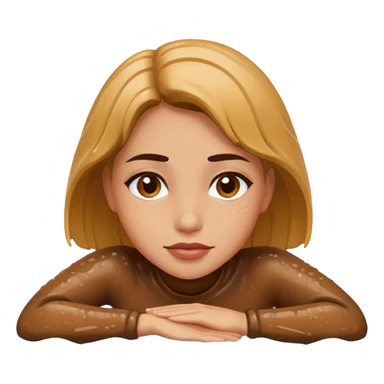 mujer tirada en el lodo  boca abajo sticker