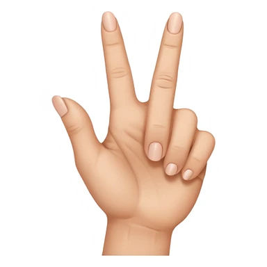 Middle finger bending forward  sticker