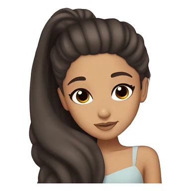 Ariana Grande sleeping dark brown hair dark brow skin  sticker
