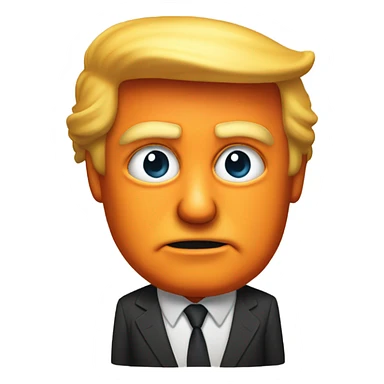 Orange trump  sticker