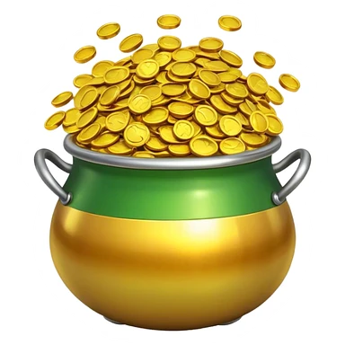 Pot of gold sticker