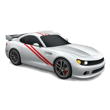 Car with race track  sticker