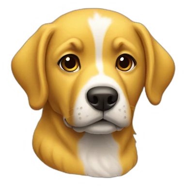 Perro amarillo  sticker