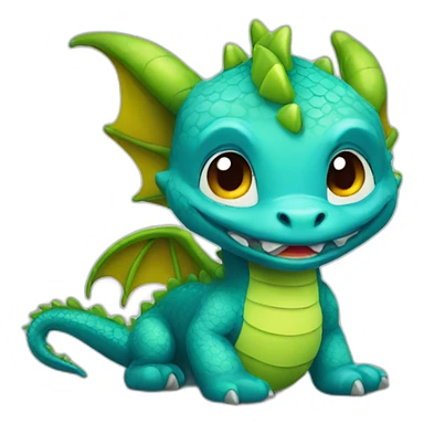 a cute dragon sticker