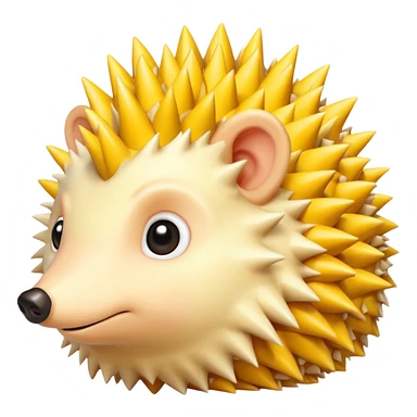 Landak kuning  sticker