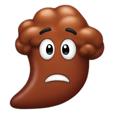 Red poop sticker